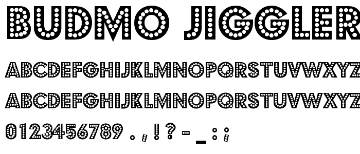 Budmo Jiggler font